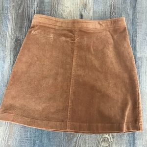 Forever 21 Tan Corduroy Skirt
